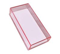 LIXSAZSE Empty False Eyelashes Holder Case Makeup Organizer Acrylic Keeps Lashes Dustproof And Organized Save Time. Eyelash Storage Box Acrylic Large Capacity Travel, Pink, 7.5x14x3cm