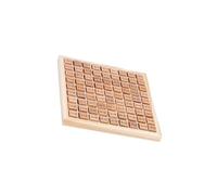 LIXSAZSE Engaging Wooden Times Table Math Learning Toy for Kids, Wood