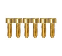LIXSAZSE Essential Guitar Bridge Saddle Adjustment Screws Quick Repairs And Smooth DIY Musical Instrument Projects Musical Instrument Accessories Guitar, Gold, Length 15.5mm