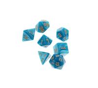LIXSAZSE Exciting DND RPG Dice Set Polyhedral Dice Table Games Contains 7PCS D20 D12 D10 D8 D6 D4 Fun Elements Game Playing D20 D12 D10 D8 D6 D4 Party Game