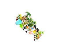 LIXSAZSE Exciting Mini Figurines Miniature Garden Set Model Trees And Stunning Miniature Garden Plants Inspire Imagination In Children Cognitive Toy Decoration Plant Toy Children Gifts, 24 pieces