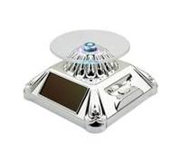 LIXSAZSE Exhibitions Solar Showcase LED Light Shape Box Ring Box Enhanced By 360 Rotating Turntable Exhibitors Solar Charging LED Illuminated Display Stand, type+4