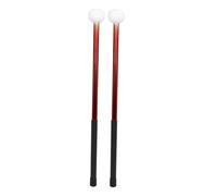LIXSAZSE Felt Head Timpani Mallet Stick Drum Hammer Set Choice For Serious Musicians Timpani Sticks Practice Routine Drum Mallets Set Multipurpose Practical, red, 39.7x3.6x1.5cm