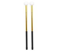 LIXSAZSE Felt Head Timpani Mallet Stick Drum Hammer Set Choice For Serious Musicians Timpani Sticks Practice Routine Drum Mallets Set Multipurpose Practical, gold, 39.7x3.6x1.5cm