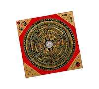 LIXSAZSE Feng Shui Compass Retro Chinese Style Home Office Experience Exquisite Craftsmanship Decorative Art Hiking Chinese Compass Attract Wealth Good Luck Luo Pan, 18.5cm