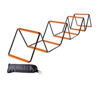 LIXSAZSE Fitness Training Speed Ladder Improve Agility Coordination And Strength In Soccer And Football Players Soccer Agility Ladder Training Equipment , Black Orange , 10 Grids With Bag