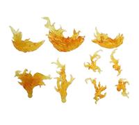 LIXSAZSE Flaming Fire Effect Action Figure Display Stand for Ultimate Showcase, Yellow