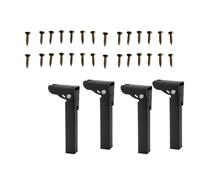 LIXSAZSE Foldable Desk Legs Strong Load Bearing Capacity Creating Unique Flair For Furniture Such As Desks Stools Furniture Foldable Chair Replacement Feet Legs, Black, 250MM