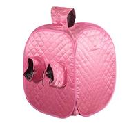 LIXSAZSE Foldable Full Size Steam Sauna Room Tent At Home Anytime Effortlessly User FriendlyThe Double Zipper Gives Access Without Difficulty Folding Steam, Pink