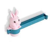 LIXSAZSE Food Storage Bag Sealing Clip Fresh Keeping Adorable Sealer Chocolate Opening Clamp Kitchen Gadget Household Supplies, Blue Pink