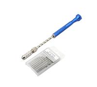 LIXSAZSE for Micro Twist Drill Bits Pin Vise Precise Manual Tool Kit Drilling Non-Slip Design Punch Woodworking Resin Plastic Wood, Type 2
