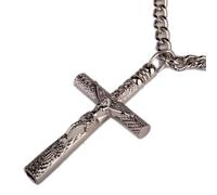 LIXSAZSE Functional Cross Drum Key Chain Necklace Jesus Crucifix Drummers Who Wish To Reflect Faith And Talent