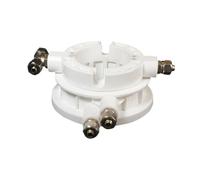 LIXSAZSE FunctionThe Tire Changer Rotating Coupler Effectively Controls Inflow and Outflow of Air Source Simplify Tire Change Process with Professional Changer Rotary Valve, White, Type B