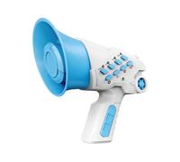 LIXSAZSE Funny Toy Kids Gifts Handheld Mic Voice Changer Toy Enhances Playtime With Exciting Sound Effects And Voices Handheld Mic Voice Changer Birthday Gifts , Blue , 10x7x12.5cm