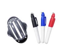 LIXSAZSE Golf Ball Marking Accessory Set Offers Durable Light Weight Solution Straight Line Alignment Techniques Golf Ball Template Drawing Kit Positioning Marker