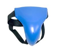 LIXSAZSE Groin Guard Made Of PU Leather Comfortable And Waterproof Essential For Taekwondo Fixes Abdominal Guard On Body PU Leather Jockstrap Crotch Protector, Blue, M