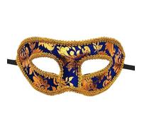 LIXSAZSE Half Face Party Mask - Dare To Be Different At Masquerade Exquisite Workmanship Masks Masquerade Mask Men, Blue