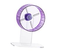 LIXSAZSE Hamster Exercise Wheel Running Toy Roller Silent Allowing Small Pets To Exercise And Enjoy Quiet Time Silent Hamster Running Wheel Indoor Pet Supplies, Violet Stand 21cm
