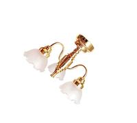 LIXSAZSE Handmade Simulated Dollhouse Miniature Chandelier Dollhouse Decoration With Realistic Craftsmanship Attic Hanging Lamp For Kitchen Dining Room, Style A