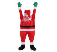 LIXSAZSE Hanging Santa Claus Climbing Ornaments For Outdoor Christmas Decor Easy To Attach Soft And Cute Santa Claus Decoration, 110cm