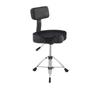 LIXSAZSE Heavy Duty Hydraulic Drum Stool With Backrest Adjustable Height Portable Drum Seat For Musicians On Go Portable Padded Seat With Anti Slip Feet Throne With Backrest Height Adjustable