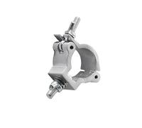 LIXSAZSE Heavy Duty Swivel Clamp Aluminum DJ Light Clamp Easy To Adjustable Knob Fits Most Fixtures Stage Lighting Swivel/hook Made Of Premium Aluminum Stage Light Clamps For, Silver, 20mm 24-26mm
