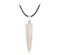 LIXSAZSE Hexagon Column Charm Making Handmade Anniversary Hanging Pendants Crystal Charms for Earring Amulet Using Accessories, Pink Crystal