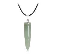 LIXSAZSE Hexagon Column Charm Making Handmade Anniversary Hanging Pendants Crystal Charms for Earring Amulet Using Accessories, Green
