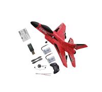 LIXSAZSE High-Flying 4GHz Remote Control Aircraft 2 Channels for Boys and Children Gift Foam, Red 2 Battery, 31x24cm