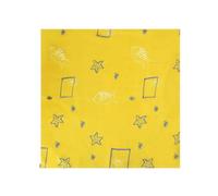 LIXSAZSE Highchair Splat Mat Baby Playmat Non-Slide Carpet Cartoon Printed Soft Polyester Waterproof Indoor Outdoor for Pad, Yellow, 110 * 110cm