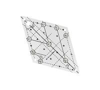 LIXSAZSE Household Lightweight Durable Quilting Templates Simple Supporting Essential Project Initiation Enabling Full Artistic Freedom Transparent Sewing