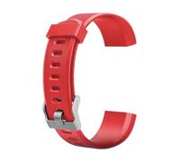 LIXSAZSE ID115PLUS/ID115PLUS Replacement Bracelet TPU Smart Watch Band Adjustable And Comfortable To Wear Smart Watch Strap, red