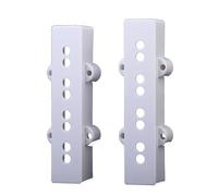 LIXSAZSE Innovative Electric Bass Guitar Open Pickup Cover Set White Replacement Covers For 4 String Bass Guitar Is Set Of 2pcs 4-string Open Style Pickup Cover