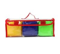 LIXSAZSE Interactive Learning Cubes with Clear Pockets for Game Dices 4 Eamay, 3 pcs toy dice