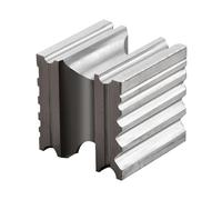 LIXSAZSE Jewelry Making Bracelet Making Block High Hardness Compact Iron Swage Block for Craft Metal Forming Bracelets Swage for Jewelry Metalworking, Silver, Square