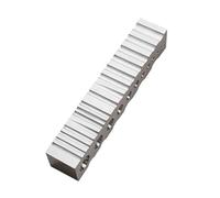 LIXSAZSE Jewelry Making Bracelet Making Block High Hardness Compact Iron Swage Block for Craft Metal Forming Bracelets Swage for Jewelry Metalworking, Silver, Rectangle