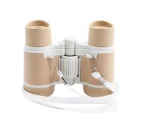 LIXSAZSE Kids Binoculars Nature Exploration Tool Kids Educational Outdoor Lightweight Travel Experience Adventure Outside Toys Telescope for Bird Watching Travel, Light Coffee, 8.8x11x4cm