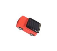 LIXSAZSE Kids DIY Assemble Solar Powered Toy Solar Car in Red and Black Mini Classic