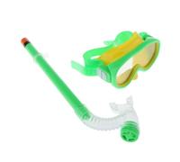 LIXSAZSE Kids Green Swimming Goggles with Anti-Fog Coating and Diving Mask
