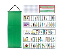 LIXSAZSE Kids Visual Schedule Daily Chart With Colorful Cards Encourages Positive Behavior Development And Home Routine Organization Kids Visual Schedule Calendar Learning Materials