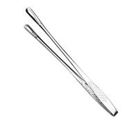LIXSAZSE Kitchen Tongs Stainless Steel BBQ Tongs Extra Long Heavy Duty Professional Cooking Tools Essential Stronger Clamping Force. Cooking Pastry Clamp, Silver, 24cm