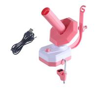 LIXSAZSE Knitting Accessories Easy Installation Yarn Ball Winder Automatic Yarn Winder Fast Setup Allowing to Start Knitting Travel Quickly.Made Sturdy Plastic, Pink, 8.7x5.5x11.8 inch