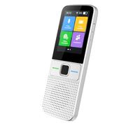 LIXSAZSE Language Translator Two-Way Photo Camera Real Time Interpreter Device Pocket Business School Equipment Accessories, White