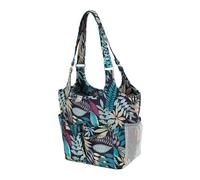 LIXSAZSE Large Capacity Yarn Storage Tote Bag Knitting Organizer with Convenient Top Accessing Supplies Yarn Organizer Also Has Multiple Side Pockets and Convenient Mesh Pocket