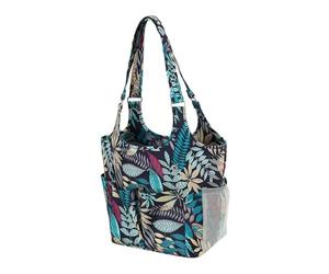 LIXSAZSE Large Capacity Yarn Storage Tote Bag Knitting Organizer with Convenient Top Accessing Supplies Yarn Organizer Also Has Multiple Side Pockets and Convenient Mesh Pocket