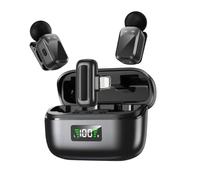 LIXSAZSE Lavaliers Mic USB With Voice And Girl Voice Options Portable ABS Wireless Lavaliers Microphone Lapel Microphone Easy, Lightnings