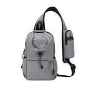 LIXSAZSE Lightweight Waterproof Crossbody Bag Stylish Shoulder For Everyday Polyester Shoulder Bag Sling Durable Convenient, light gray