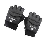LIXSAZSE Long Wrist Guard Half Finger Boxing Gloves Karate MMA Sparring Adjustable Mitts Half Finger Boxing Gloves For Men Women Grappling Knitted Fabric Taekwondo Sparring