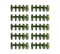 LIXSAZSE Loose Binder Rings Easy To 5 Holes, dark green, Diameter 15mm