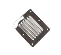 LIXSAZSE Louvered Air Vent Accessories 5x5 Inch Stamped Louver Ventilation Replacement Part Easy To Install And Marine Yacht Air Grill Cover Rectangular Louvered Vent Accessories 5x4.5 Inch